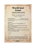 Load image into Gallery viewer, World Best Certificate, Mother's Day gift, Birthday Gift, Father Day Gift, Funny Certificate, My Store World Best Certificate, Mother's Day gift, Birthday Gift, Father Day Gift, Funny Certificate,