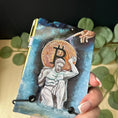 Load image into Gallery viewer, Bitlas Art Bitcoin Notepad Holder Krevana Bitlas Art Bitcoin Notepad Holder