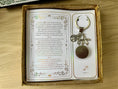 Load image into Gallery viewer, Personalised Zodiac Keychain Gift Set – Stainless Steel Key Ring with Gold Glass Pendant & Zodiac Card | Perfect Gift for Christmas, Birthday or Any Occasion Krevana Personalised Zodiac Keychain Gift Set – Stainless Steel Key Ring with Gold Glass Pendant & Zodiac Card | Perfect Gift for Christmas, Birthday or Any Occasion