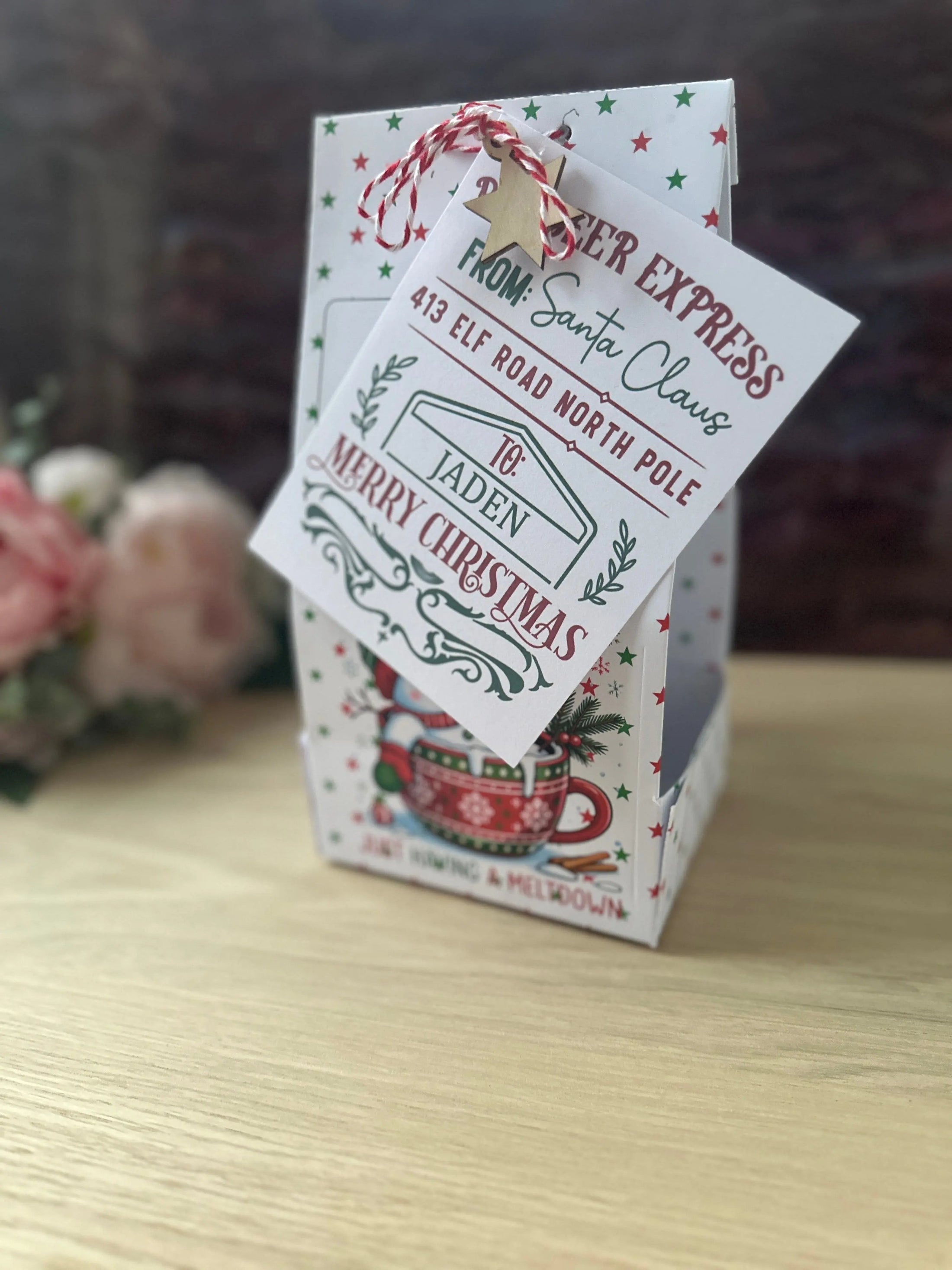 Hot Chocolate Gift Set – Funny Christmas Mug, Irish Cream Flavour Stirring Spoon & Personalised Santa Card | Perfect Festive Gift Krevana Hot Chocolate Gift Set – Funny Christmas Mug, Irish Cream Flavour Stirring Spoon & Personalised Santa Card | Perfect Festive Gift