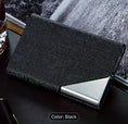 Load image into Gallery viewer, Personalized Business Card Holder, Laser Engraved Stainless Steel PU Leather Card Holder, Gift for Business man or Woman. My Store Personalized Business Card Holder, Laser Engraved Stainless Steel PU Leather Card Holder, Gift for Business man or Woman.