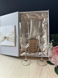 Load image into Gallery viewer, Personalised Anniversary Gift Box – Champagne Glass Set Krevana Personalised Anniversary Gift Box – Champagne Glass Set