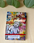 Load image into Gallery viewer, Abstract Art Notepad Holder | Eva Kramer "I Didn't Know" Mixed Media Painting Krevana Abstract Art Notepad Holder | Eva Kramer "I Didn't Know" Mixed Media Painting
