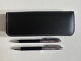 Load image into Gallery viewer, Personalised Engraved Pens Set with PU Leather Case β Ballpoint & Rollerball