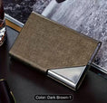 Load image into Gallery viewer, Personalized Business Card Holder, Laser Engraved Stainless Steel PU Leather Card Holder, Gift for Business man or Woman. My Store Personalized Business Card Holder, Laser Engraved Stainless Steel PU Leather Card Holder, Gift for Business man or Woman.