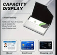 Load image into Gallery viewer, Personalized Business Card Holder, Laser Engraved Stainless Steel PU Leather Card Holder, Gift for Business man or Woman. My Store Personalized Business Card Holder, Laser Engraved Stainless Steel PU Leather Card Holder, Gift for Business man or Woman.