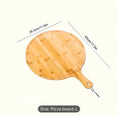 Load image into Gallery viewer, Customizable Bamboo Pizza Tray with Handle My Store Customizable Bamboo Pizza Tray with Handle