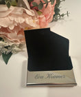 Load image into Gallery viewer, Personalized Business Card Holder, Laser Engraved Stainless Steel PU Leather Card Holder, Gift for Business man or Woman. My Store Personalized Business Card Holder, Laser Engraved Stainless Steel PU Leather Card Holder, Gift for Business man or Woman.