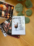 Load image into Gallery viewer, Coffee Recipe Card Set – 4 Unique Recipes: Latte, Irish Coffee, Coffee Cocktail & Alcohol-Free Mix. Krevana Coffee Recipe Card Set – 4 Unique Recipes: Latte, Irish Coffee, Coffee Cocktail & Alcohol-Free Mix.
