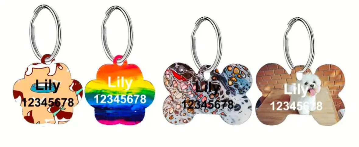 Personalized Double-Side Printed Pet Tag, Pet Owner Gift, Pet Lovers Gifts My Store Personalized Double-Side Printed Pet Tag, Pet Owner Gift, Pet Lovers Gifts