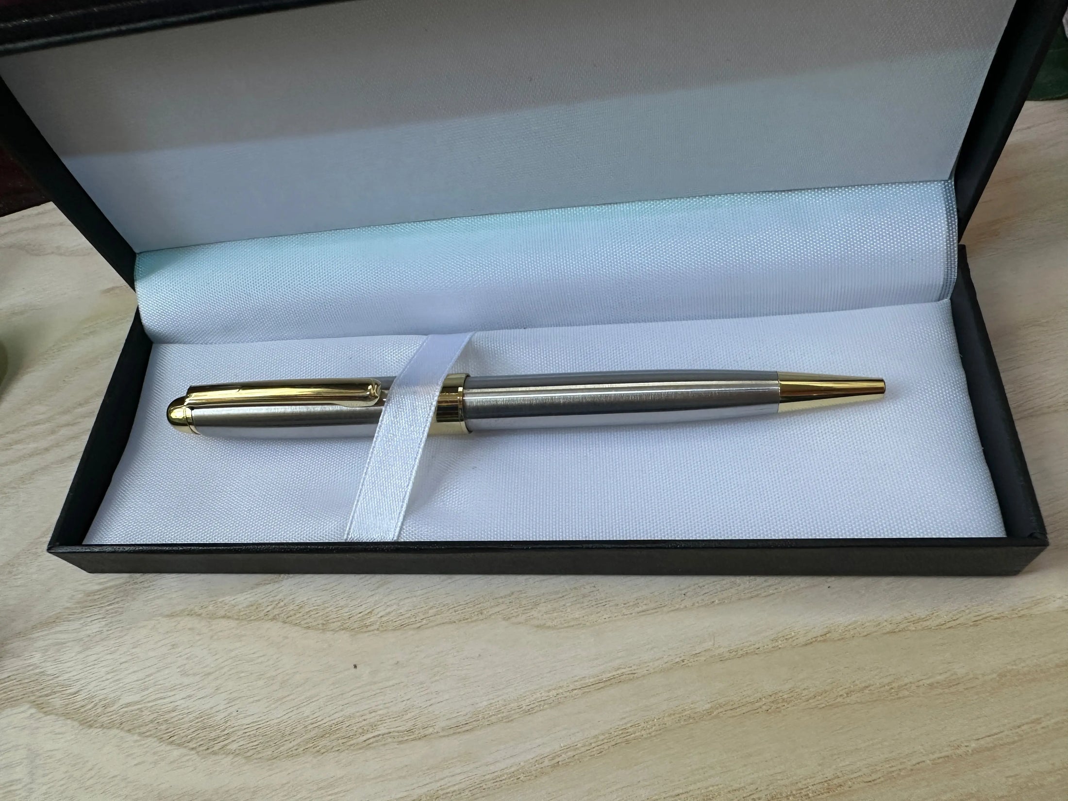 Personalized Silver & Gold Ballpoint Pens – Custom Engraved Gift Set for Business, Office & Special Occasions Krevana Personalized Silver & Gold Ballpoint Pens – Custom Engraved Gift Set for Business, Office & Special Occasions