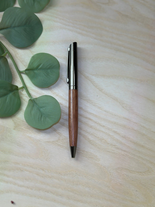 Personalized Wood & Stainless Steel Ballpoint Pen – Custom Engraved Dark or Light Wood Finish Krevana Personalized Wood & Stainless Steel Ballpoint Pen – Custom Engraved Dark or Light Wood Finish