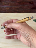 Load image into Gallery viewer, Personalized Bamboo Ballpoint Pen – Eco-Friendly Wooden Pen with Stainless Steel Accents, Refillable Corporate Gift Krevana Personalized Bamboo Ballpoint Pen – Eco-Friendly Wooden Pen with Stainless Steel Accents, Refillable Corporate Gift