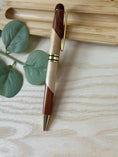 Load image into Gallery viewer, Personalized Two-Tone Wooden Pen – Custom Engraved Signature Pen (with Lid) or Ballpoint Pen, Gift with Optional Bamboo Case Krevana Personalized Two-Tone Wooden Pen – Custom Engraved Signature Pen (with Lid) or Ballpoint Pen, Gift with Optional Bamboo Case