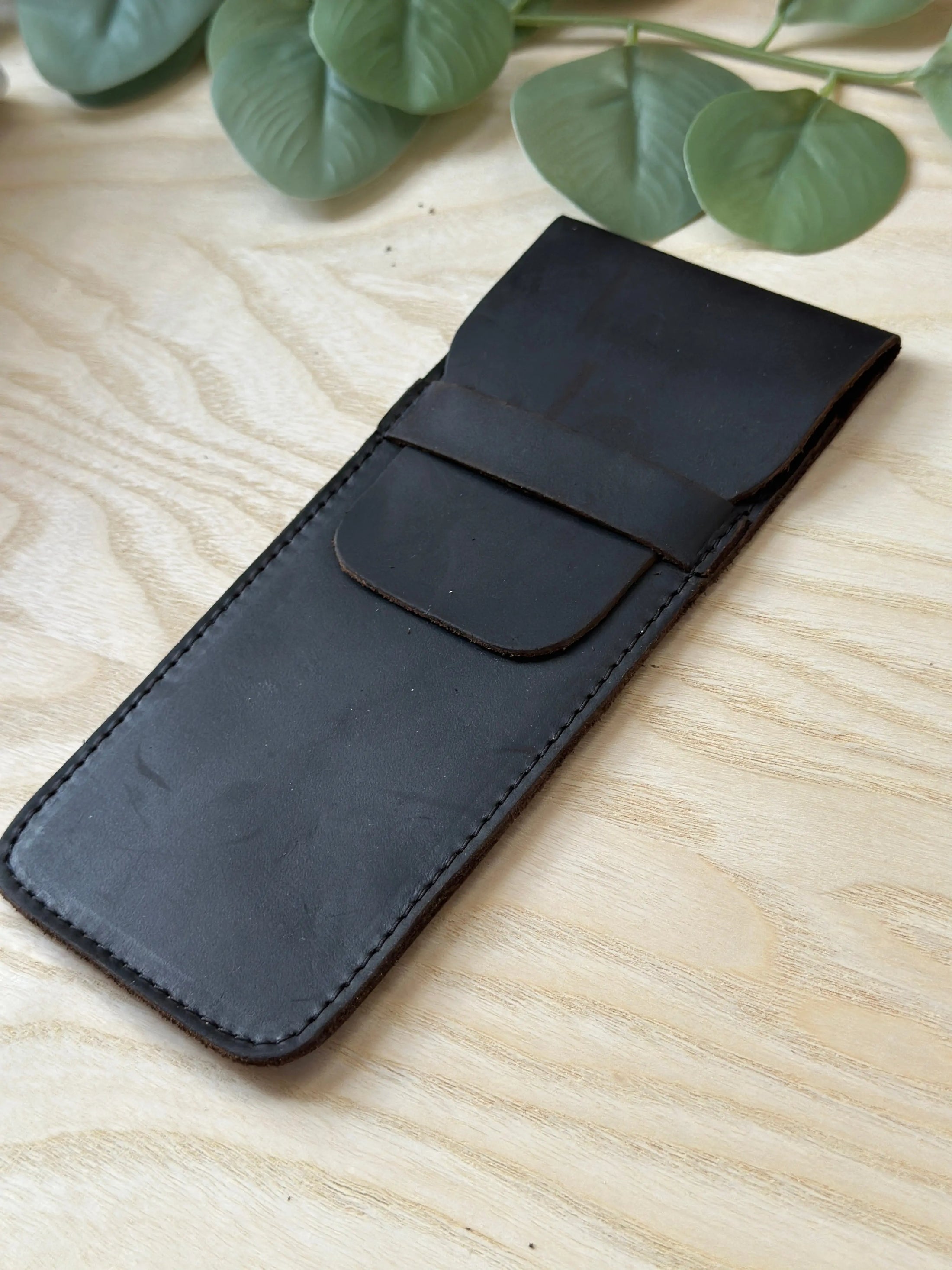 Personalised Genuine Leather Pen Holder & Pencil Case – Custom Engraved Classic Brown Sleeve for Fountain, Ballpoint & Signature Pens, Perfect Gift for Students & Professionals Krevana Personalised Genuine Leather Pen Holder & Pencil Case – Custom Engraved Classic Brown Sleeve for Fountain, Ballpoint & Signature Pens, Perfect Gift for Students & Professionals