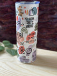 Load image into Gallery viewer, Teacher Affirmation Tumbler – Inspirational Stainless Steel Travel Cup with Daily Positive Quotes, Perfect Teacher Gift Krevana Teacher Affirmation Tumbler – Inspirational Stainless Steel Travel Cup with Daily Positive Quotes, Perfect Teacher Gift