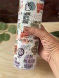 Load image into Gallery viewer, Teacher Affirmation Tumbler – Inspirational Stainless Steel Travel Cup with Daily Positive Quotes, Perfect Teacher Gift Krevana Teacher Affirmation Tumbler – Inspirational Stainless Steel Travel Cup with Daily Positive Quotes, Perfect Teacher Gift