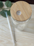 Load image into Gallery viewer, Personalised Glass Jar with Bamboo Lid – Custom Laser Engraved Storage Container, Add Monogram or Text Krevana Personalised Glass Jar with Bamboo Lid – Custom Laser Engraved Storage Container, Add Monogram or Text
