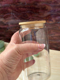 Load image into Gallery viewer, Personalised Glass Jar with Bamboo Lid – Custom Laser Engraved Storage Container, Add Monogram or Text Krevana Personalised Glass Jar with Bamboo Lid – Custom Laser Engraved Storage Container, Add Monogram or Text