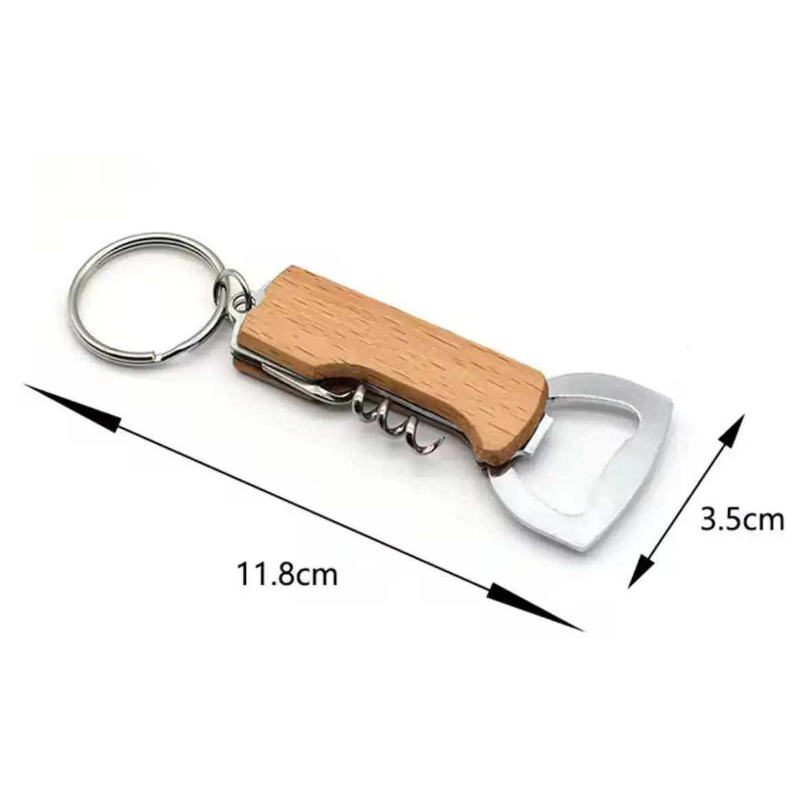 Wooden Bottle opener Keyring 3 in 1 with Corkscrew Wine Bottle Opener My Store Wooden Bottle opener Keyring 3 in 1 with Corkscrew Wine Bottle Opener