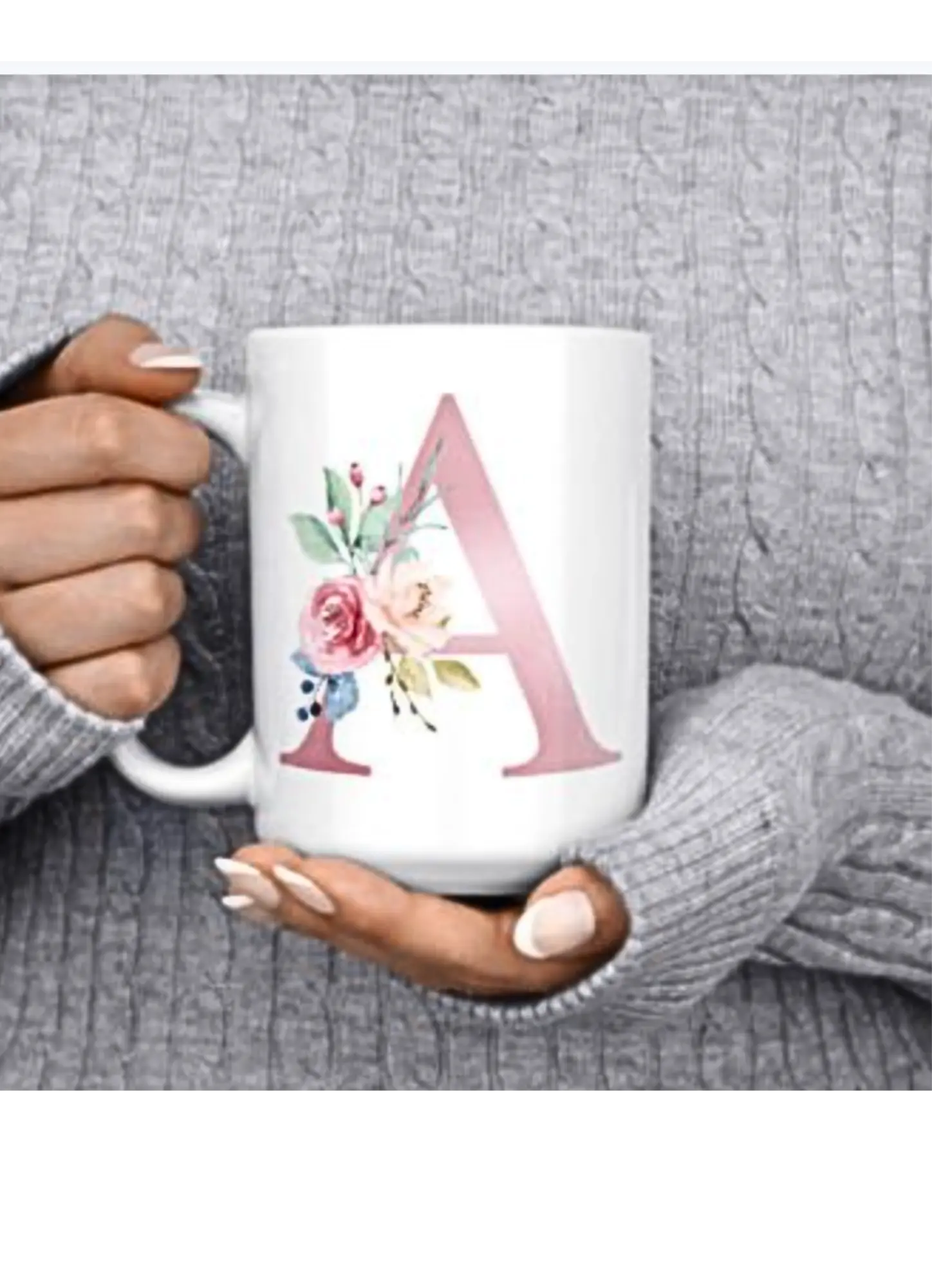 Monogram Mug, leaving gift, Birthday gift, gift for her, Retirement gifts. Krevana Monogram Mug, leaving gift, Birthday gift, gift for her, Retirement gifts.