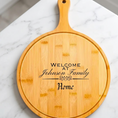 Load image into Gallery viewer, Customizable Bamboo Pizza Tray with Handle My Store Customizable Bamboo Pizza Tray with Handle