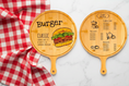 Load image into Gallery viewer, Customizable Bamboo Pizza Tray with Handle My Store Customizable Bamboo Pizza Tray with Handle