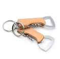 Load image into Gallery viewer, Wooden Bottle opener Keyring 3 in 1 with Corkscrew Wine Bottle Opener My Store Wooden Bottle opener Keyring 3 in 1 with Corkscrew Wine Bottle Opener
