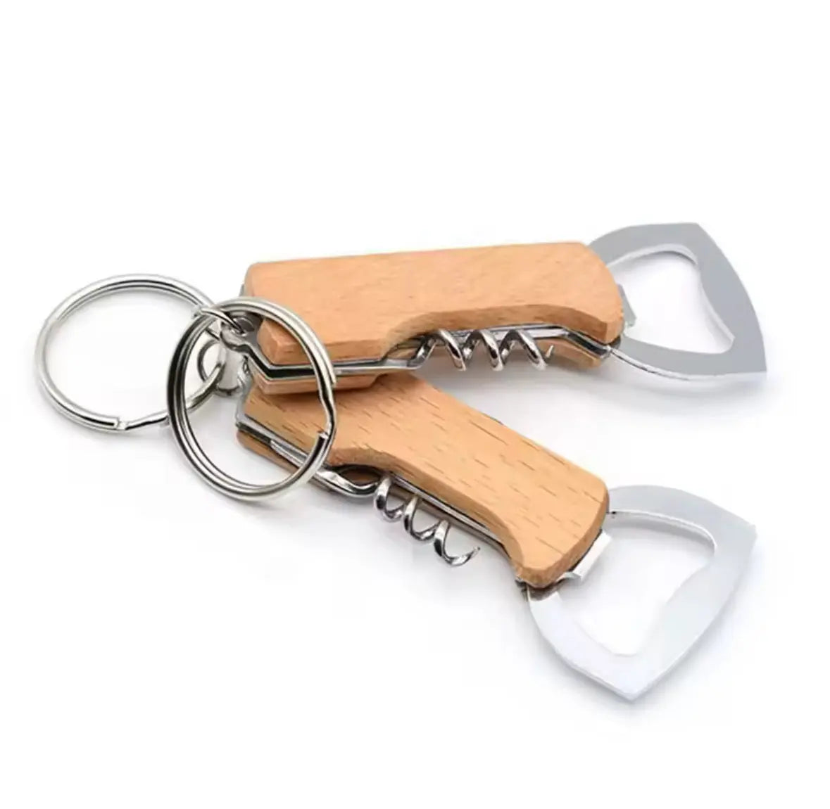 Wooden Bottle opener Keyring 3 in 1 with Corkscrew Wine Bottle Opener My Store Wooden Bottle opener Keyring 3 in 1 with Corkscrew Wine Bottle Opener