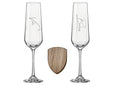 Load image into Gallery viewer, Personalised Anniversary Gift Box – Champagne Glass Set Krevana Personalised Anniversary Gift Box – Champagne Glass Set