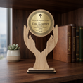 Load image into Gallery viewer, Personalised Wooden Employee Recognition Award – Above & Beyond, Achievement & Long Service Award