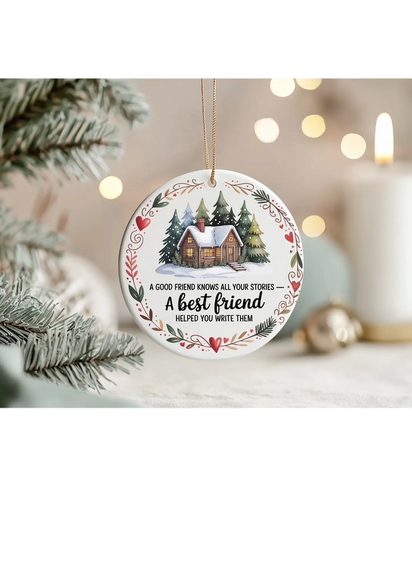 Personalised Christmas Ornament – Best Friend Gift with Card & Gift Box | Add Name or Custom Design Krevana Personalised Christmas Ornament – Best Friend Gift with Card & Gift Box | Add Name or Custom Design