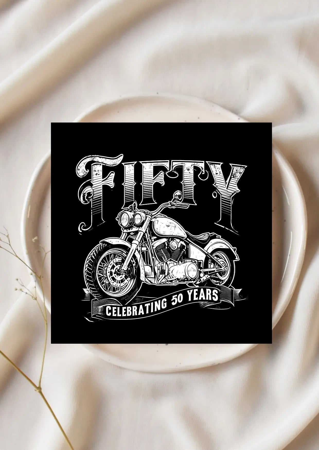 50th Birthday Motorbike Greeting Card – 15x15 cm Cardstock | Biker-Themed Milestone Card (Copy) Krevana 50th Birthday Motorbike Greeting Card – 15x15 cm Cardstock | Biker-Themed Milestone Card (Copy)