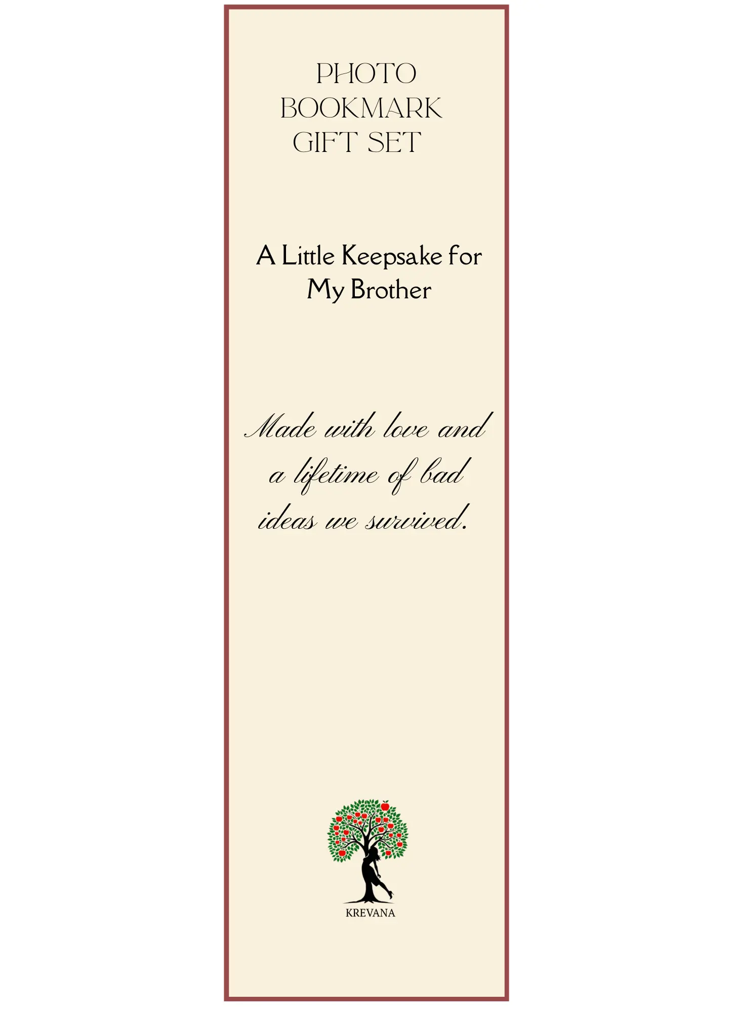 Personalised Photo Bookmark Gift | Custom Bookmark in Gift Box | Meaningful Keepsake for Friends, Family, or Colleagues Krevana Personalised Photo Bookmark Gift | Custom Bookmark in Gift Box | Meaningful Keepsake for Friends, Family, or Colleagues