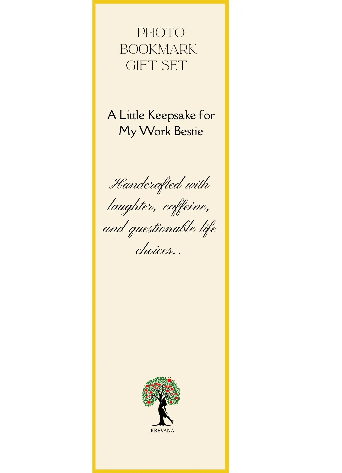 Personalised Photo Bookmark Gift | Custom Bookmark in Gift Box | Meaningful Keepsake for Friends, Family, or Colleagues Krevana Personalised Photo Bookmark Gift | Custom Bookmark in Gift Box | Meaningful Keepsake for Friends, Family, or Colleagues