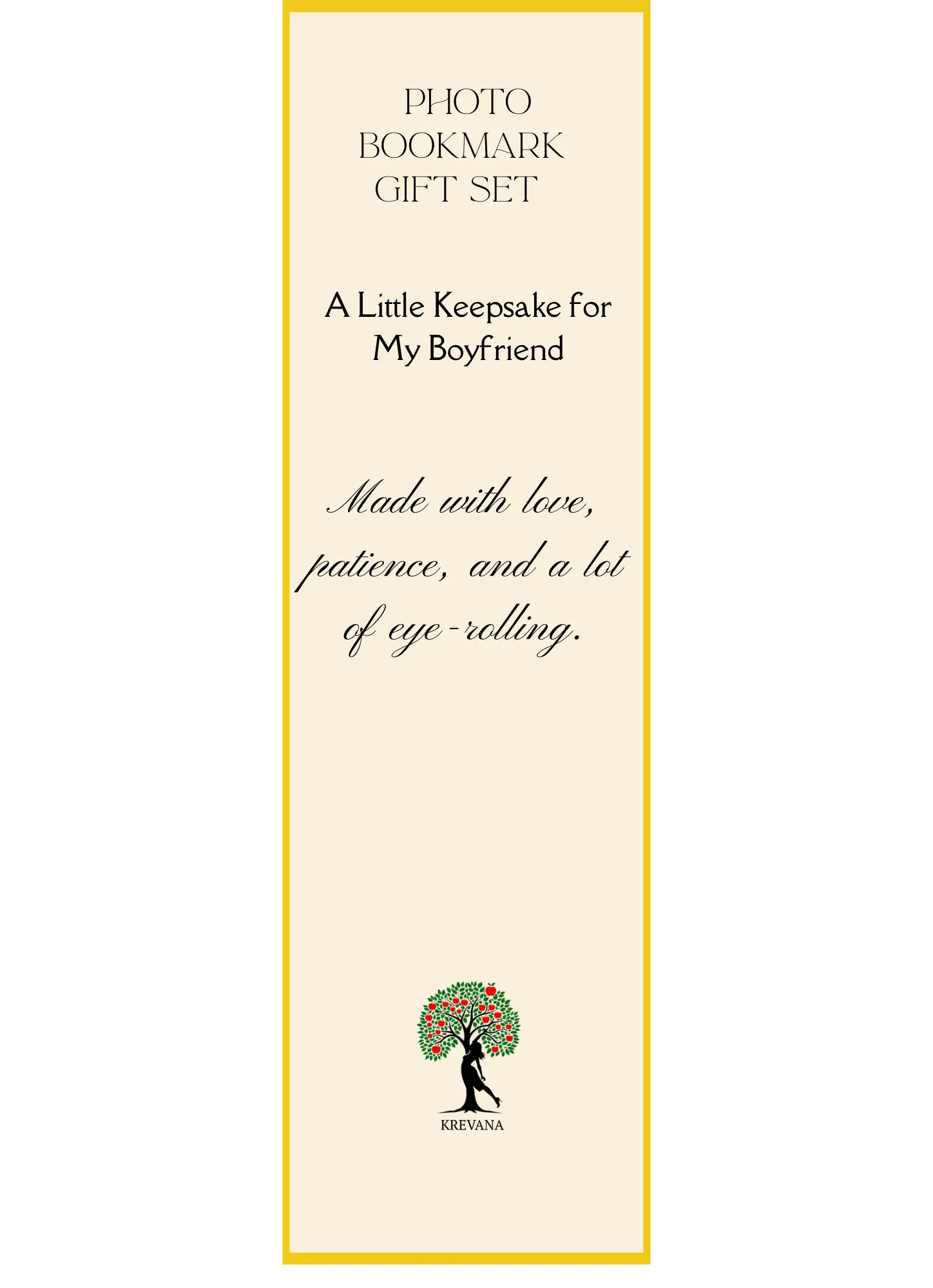 Personalised Photo Bookmark Gift | Custom Bookmark in Gift Box | Meaningful Keepsake for Friends, Family, or Colleagues Krevana Personalised Photo Bookmark Gift | Custom Bookmark in Gift Box | Meaningful Keepsake for Friends, Family, or Colleagues