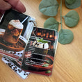 Load image into Gallery viewer, Coffee Recipe Card Set – 4 Unique Recipes: Latte, Irish Coffee, Coffee Cocktail & Alcohol-Free Mix. Krevana Coffee Recipe Card Set – 4 Unique Recipes: Latte, Irish Coffee, Coffee Cocktail & Alcohol-Free Mix.