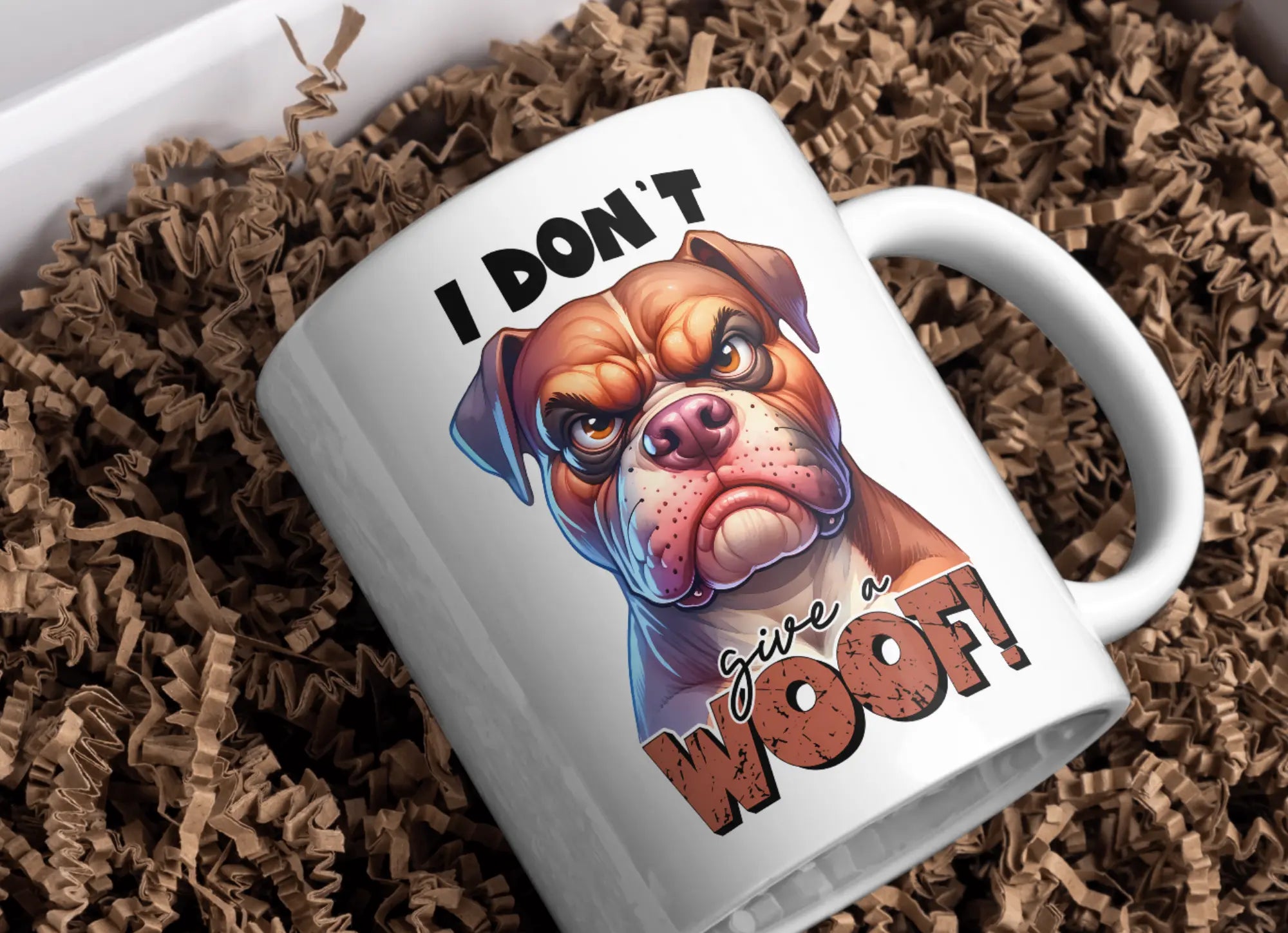 Funny Dog Coffee Mug – “I Don’t Give a Woof!” | Grumpy Dog Design | Sarcastic Gift for Coffee Lovers & Dog Owners Krevana Funny Dog Coffee Mug – “I Don’t Give a Woof!” | Grumpy Dog Design | Sarcastic Gift for Coffee Lovers & Dog Owners