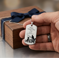 Load image into Gallery viewer, Personalised Stainless Steel Tag – Engraved Keychain, Necklace & Keepsake Gift