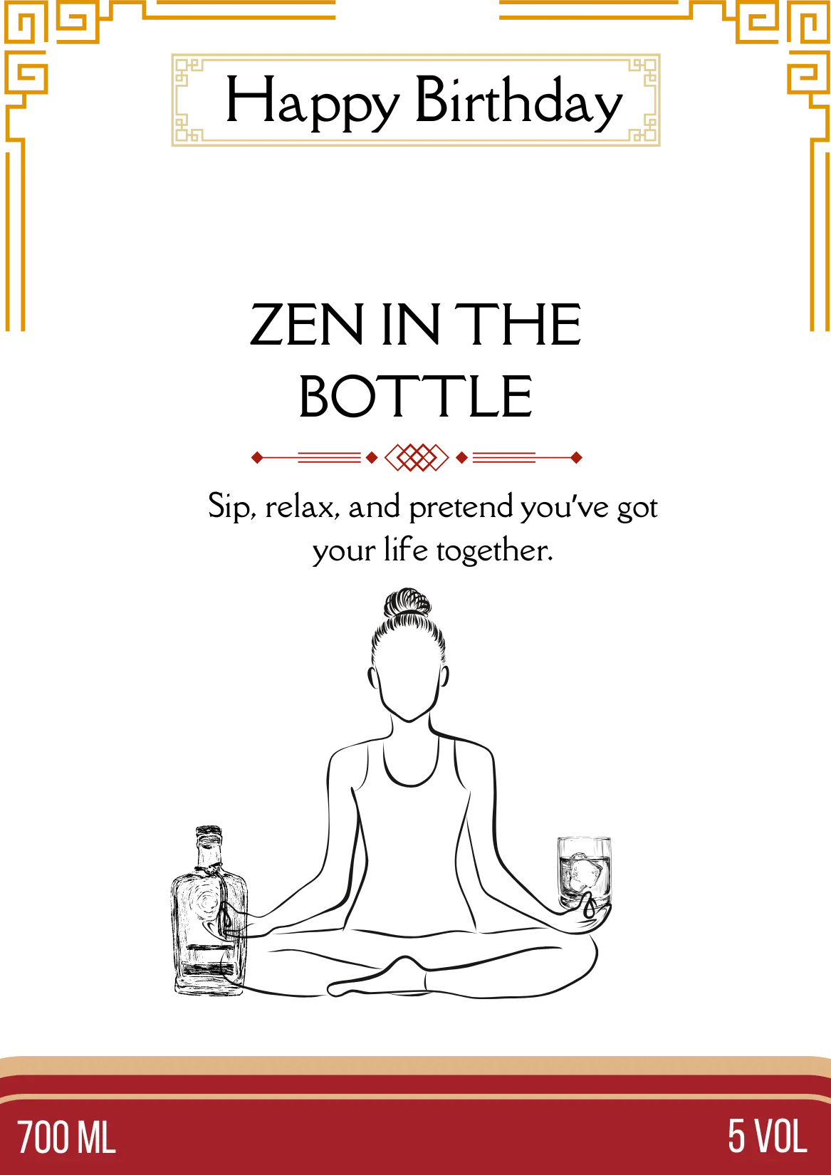 Funny Bottle Label – 3.5x5” Waterproof Self-Adhesive with Gold Frame – Hilarious Gift for Wine, Whiskey & Beer Lovers. Krevana Funny Bottle Label – 3.5x5” Waterproof Self-Adhesive with Gold Frame – Hilarious Gift for Wine, Whiskey & Beer Lovers.