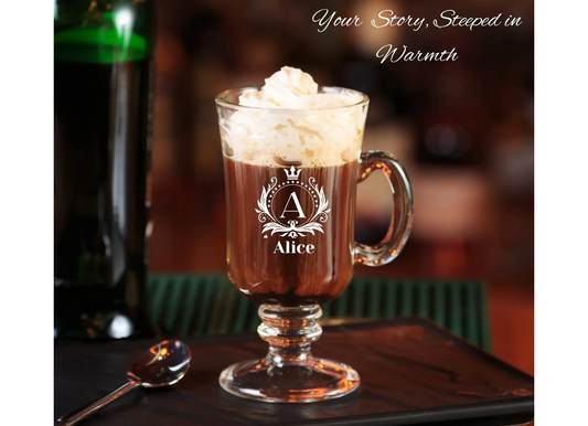 Personalised Irish Coffee Glass Krevana Personalised Irish Coffee Glass