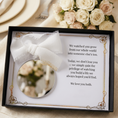 Load image into Gallery viewer, Personalised Wedding Keepsake | Custom Mirror Acrylic Ornament for Bride & Groom