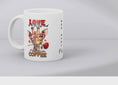 Load and play video in Gallery viewer, Funny Coffee Mug – “Love Is in the Air and It Smells Like Coffee” | Cute Giraffe Design | Romantic Gift for Coffee Lovers