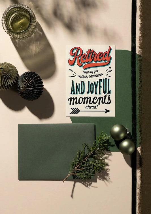 Retirement Greeting Card – 15x21cm Cardstock | Retirement Farewell & Leaving Gift for Her, for Him Krevana Retirement Greeting Card – 15x21cm Cardstock | Retirement Farewell & Leaving Gift for Her, for Him