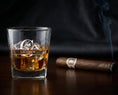 Load image into Gallery viewer, Personalised Monogram Whisky Glass — Engraved Initial Tumbler With Luxury Gift Box Krevana Personalised Monogram Whisky Glass — Engraved Initial Tumbler With Luxury Gift Box