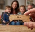 Load image into Gallery viewer, Personalised Bottle Opener Keyring – Engraved Wood Gift for Him