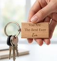 Load image into Gallery viewer, Personalized Wood Keychain, Laser Engraved, Gift for All Occasions