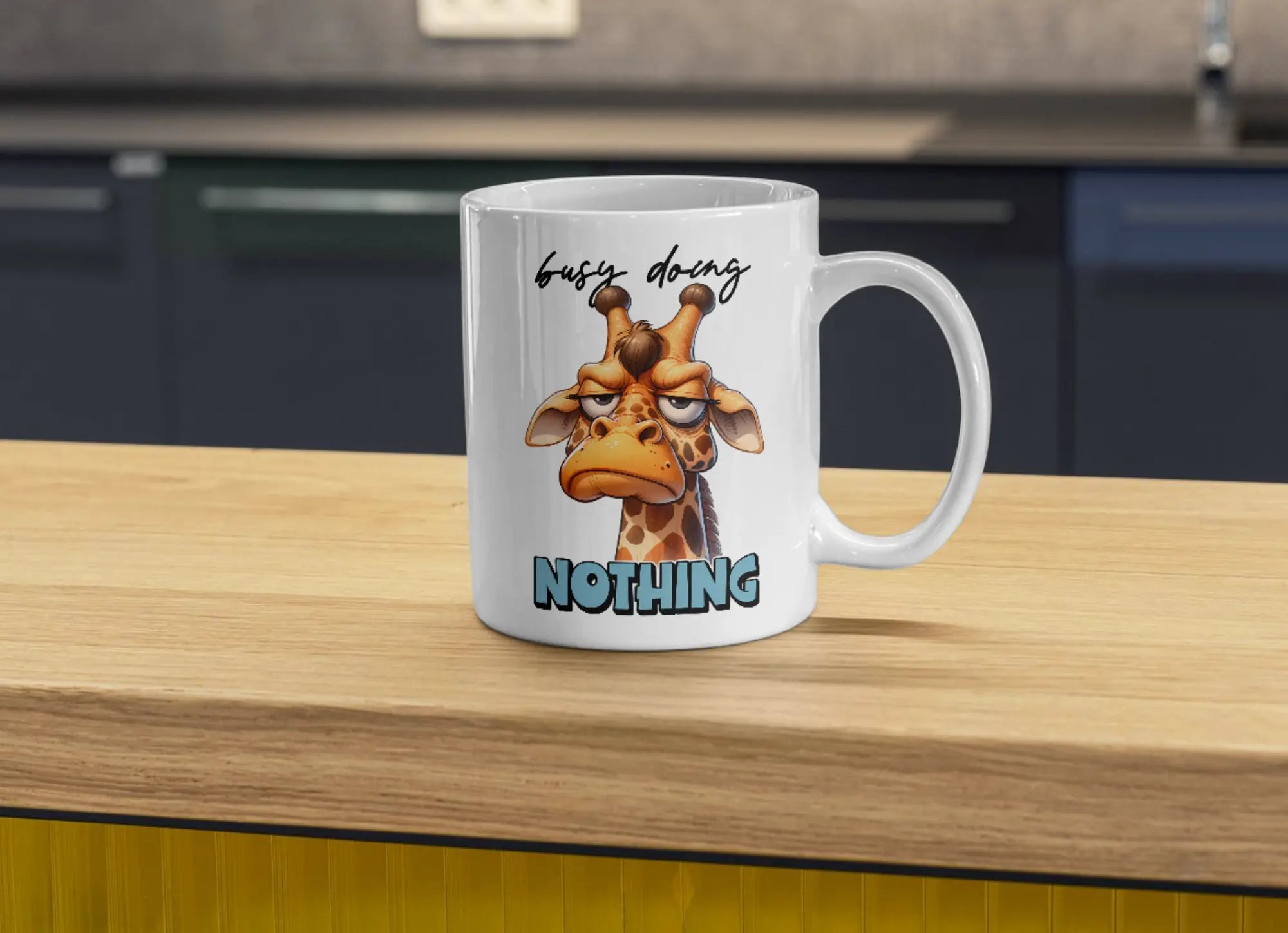 Funny Giraffe Mug – “Busy Doing Nothing” | Lazy Day Coffee Mug for Animal Lovers (11oz / 15oz) Krevana Funny Giraffe Mug – “Busy Doing Nothing” | Lazy Day Coffee Mug for Animal Lovers (11oz / 15oz)