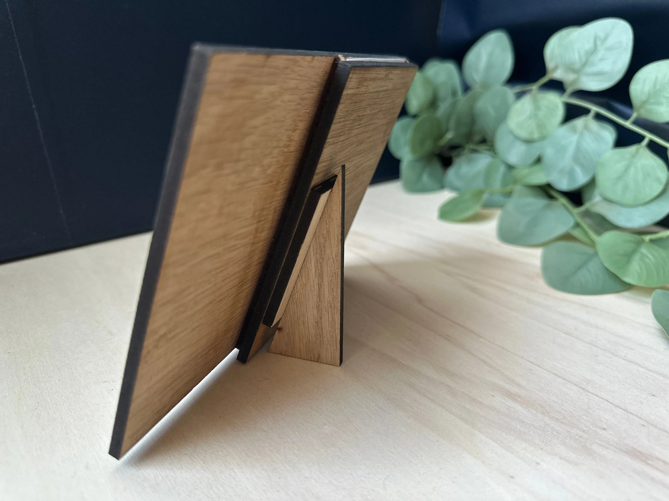 Personalised Father's Day Photo Frame — Engraved Wooden Picture Frame with Custom Message | Optional Luxury Gift Box Krevana Personalised Father's Day Photo Frame — Engraved Wooden Picture Frame with Custom Message | Optional Luxury Gift Box