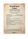Load image into Gallery viewer, World Best Certificate, Mother's Day gift, Birthday Gift, Father Day Gift, Funny Certificate,
